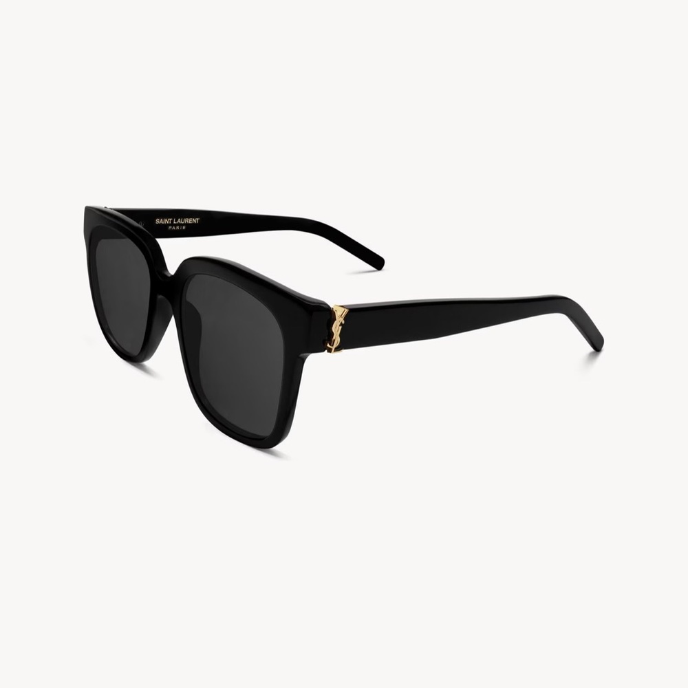 Saint Laurent Black and Gold Sunglasses